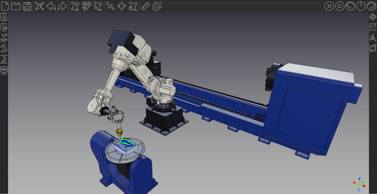 Robotic Powder-Fed Cladding for Wind Power Steel